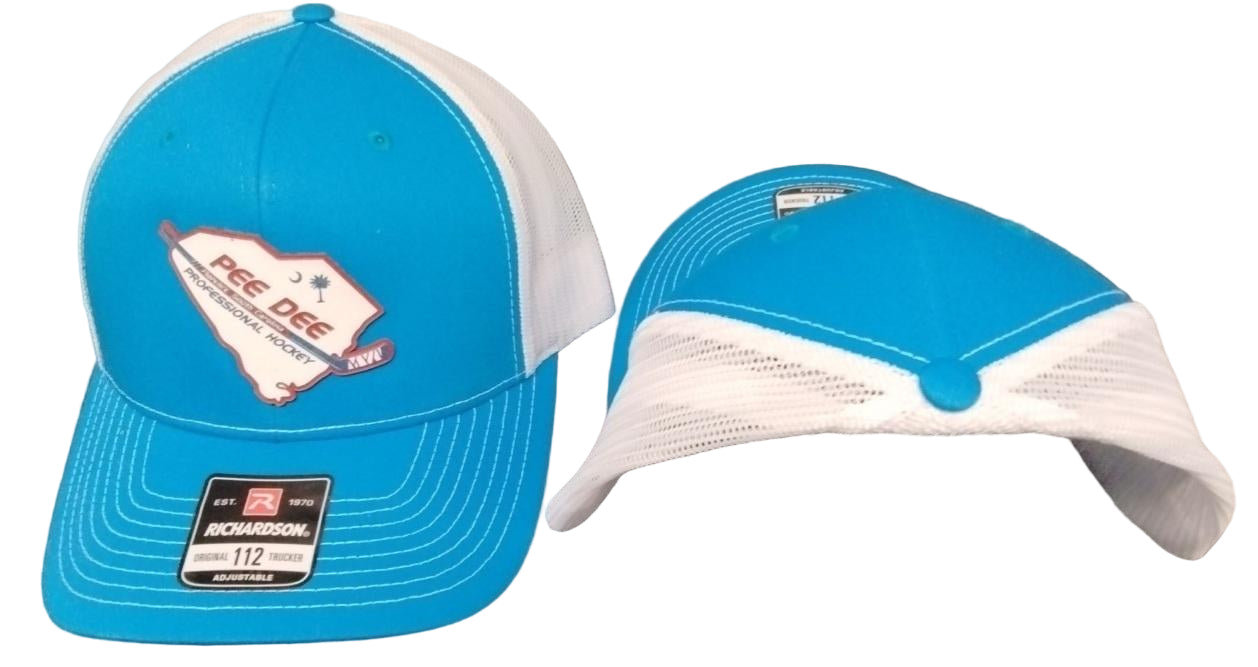 Pee Dee Blue & White Trucker Hat