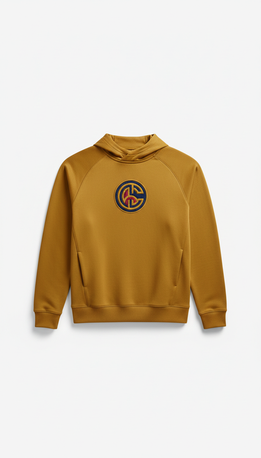 Heritage Gold Performance Hoodie With Team Crest