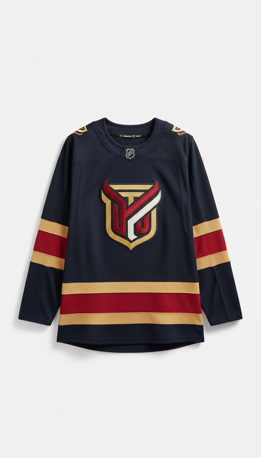Midnight Navy Heritage Embroidered Jersey