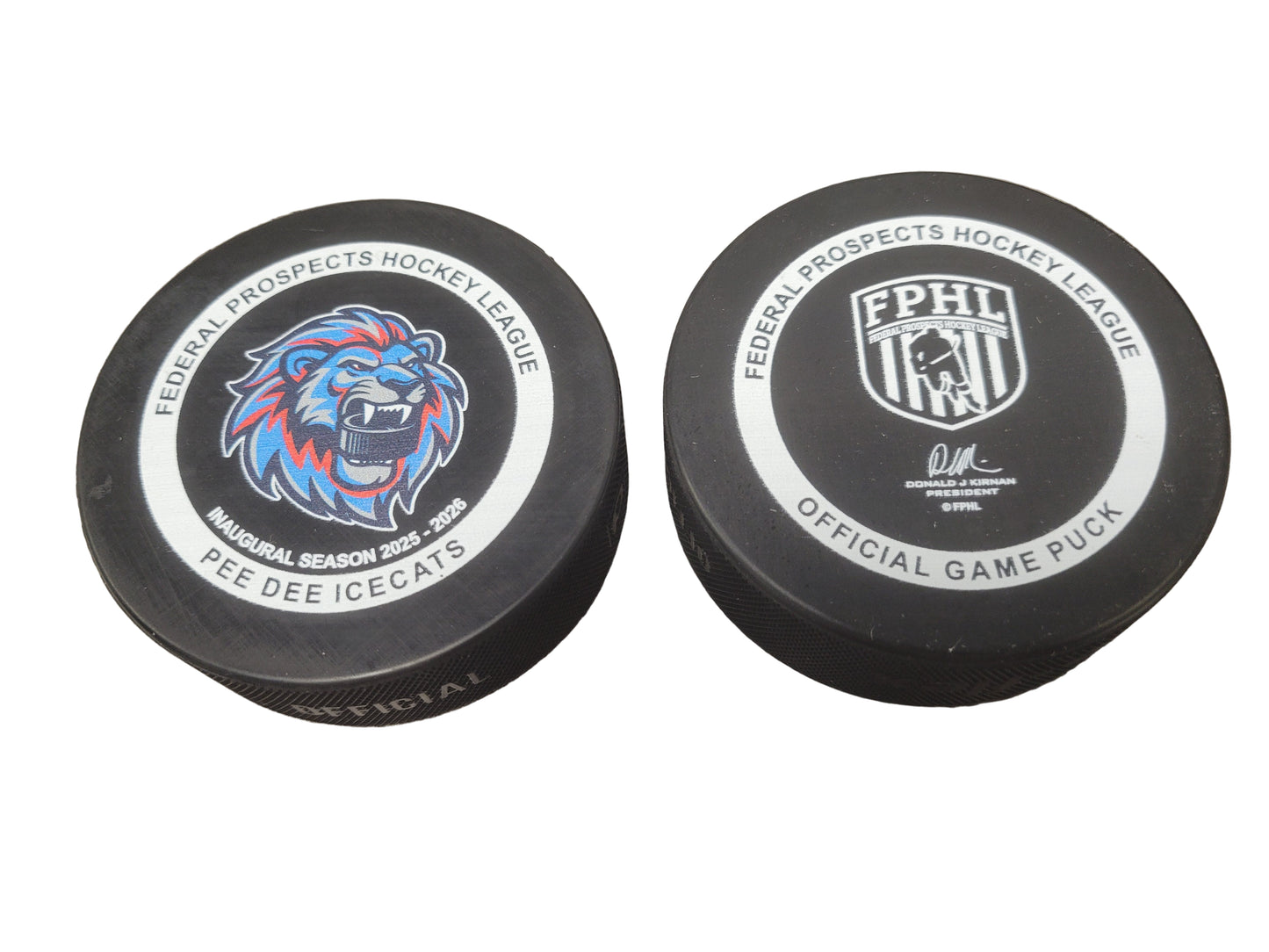 Lion Head Hockey Puck